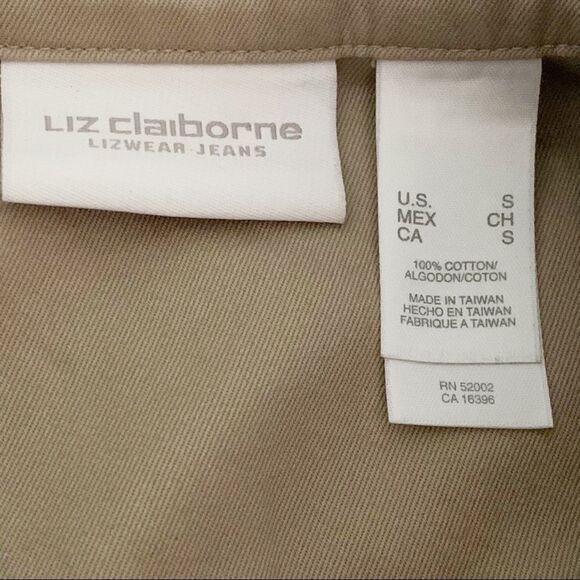 Liz Claiborne Khaki Utility Jacket — Size S - Picture 4 of 5